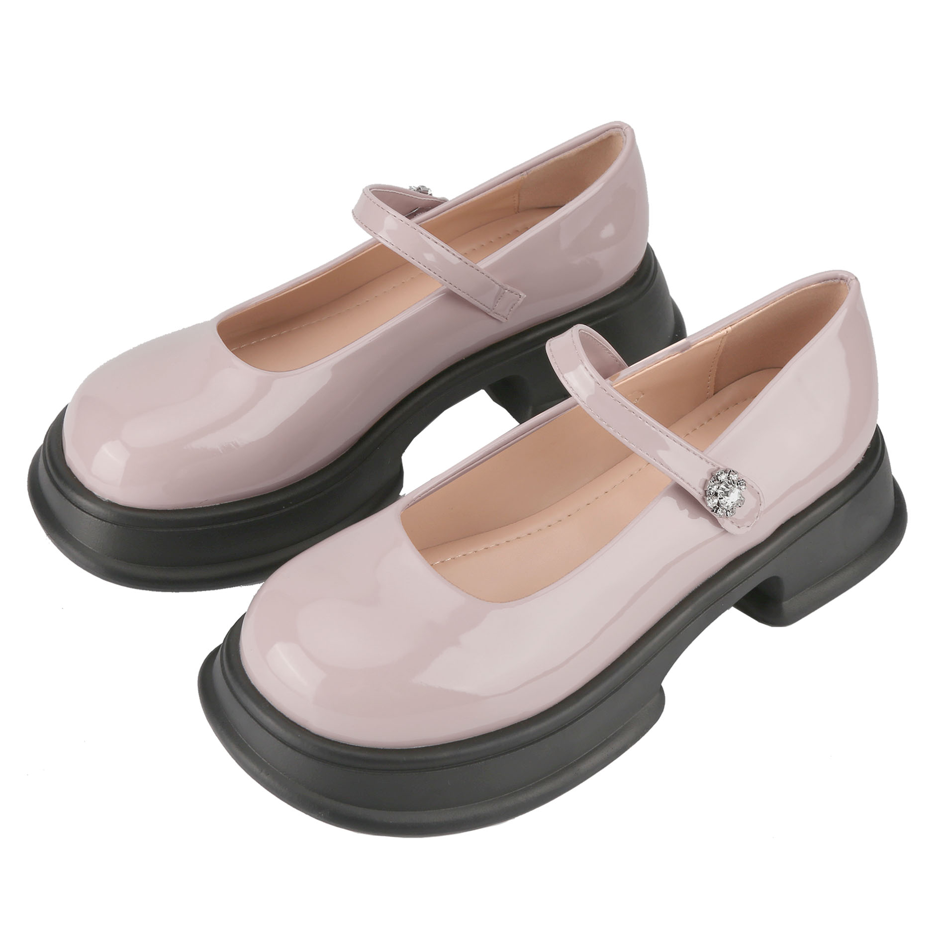 Rosy 1 Women s Platform Chunky Heel Loafers Classic details 4