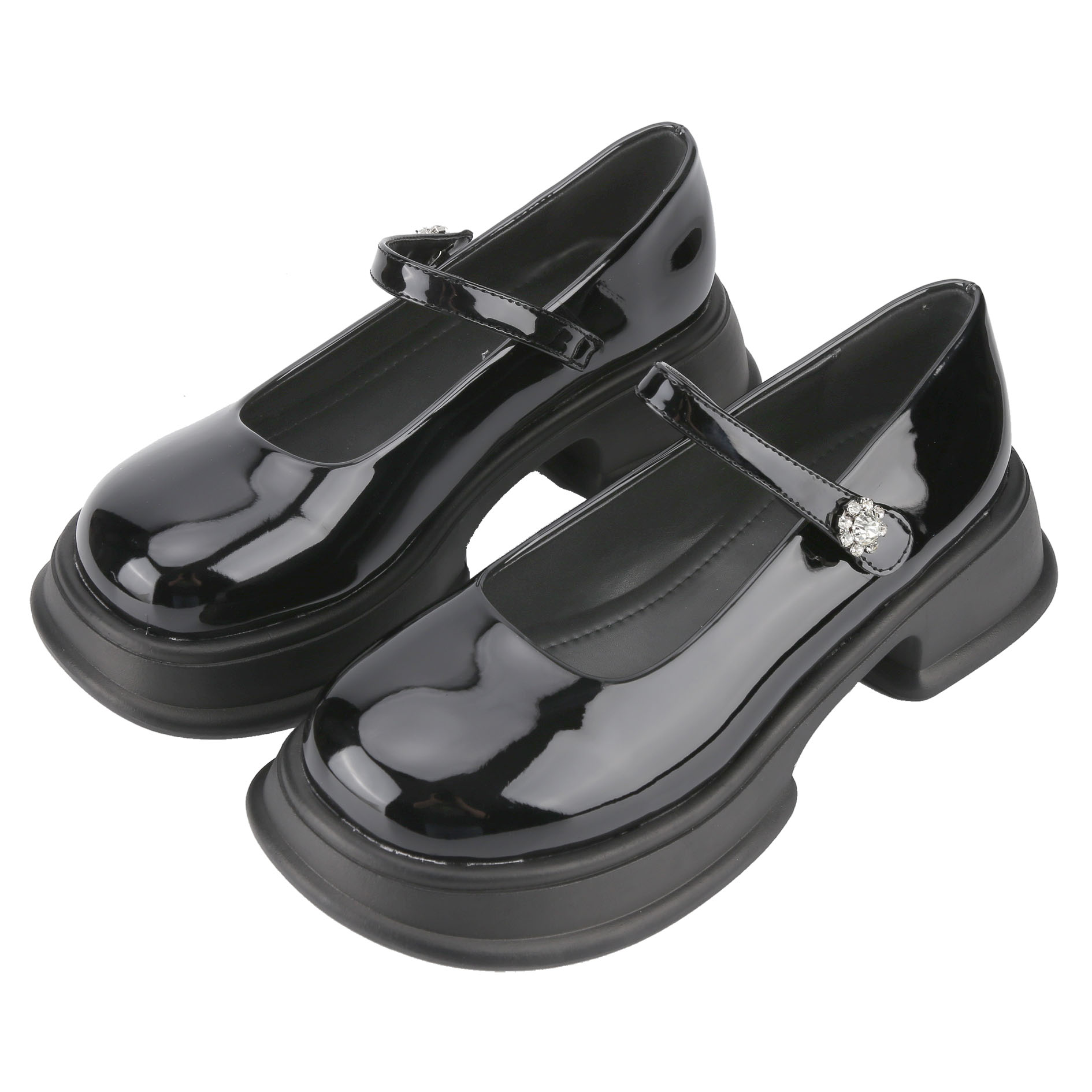 Rosy 1 Women s Platform Chunky Heel Loafers Classic details 7