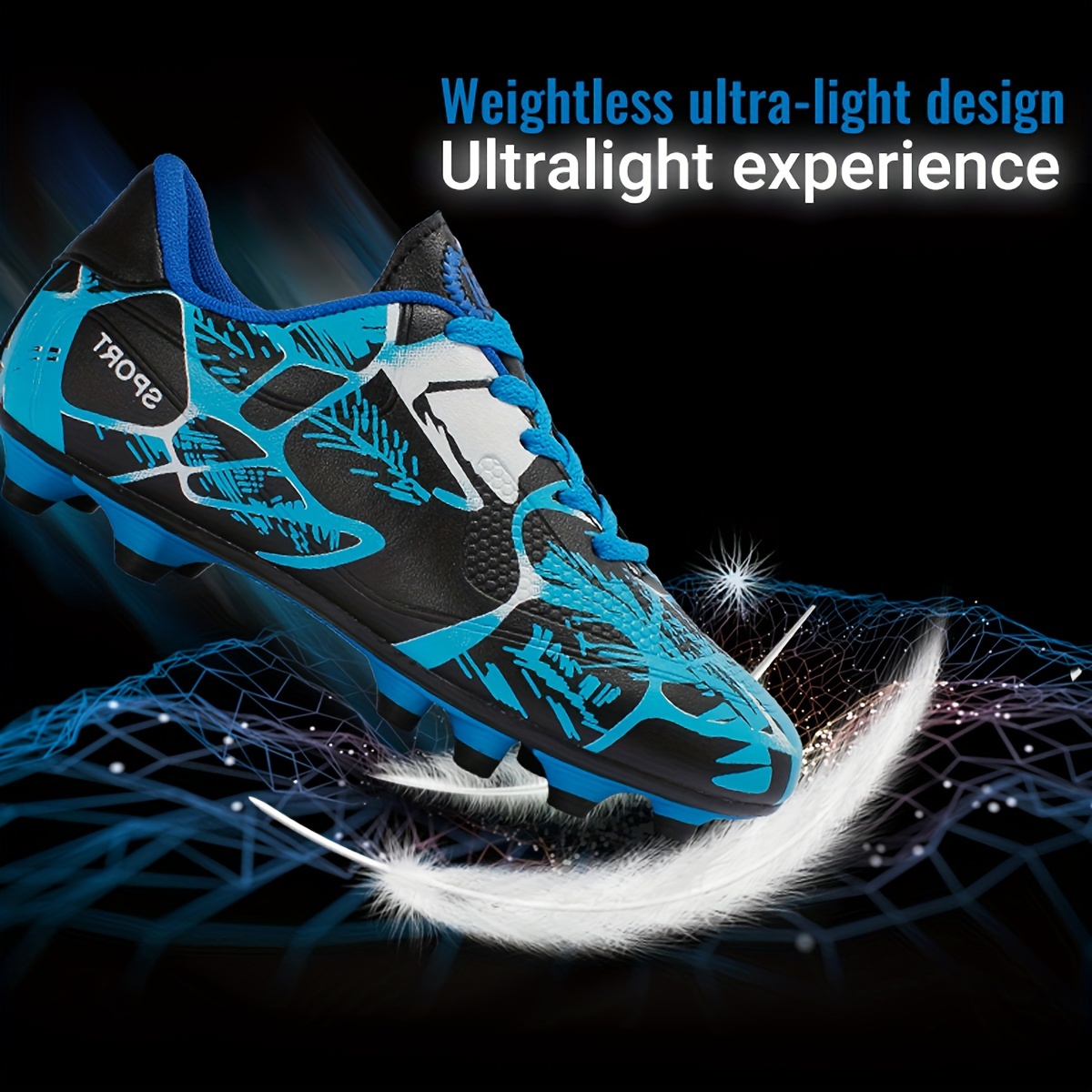 unisex non slip football cleat with spikes professional comfy outdoor breathable soccer for training competition details 1