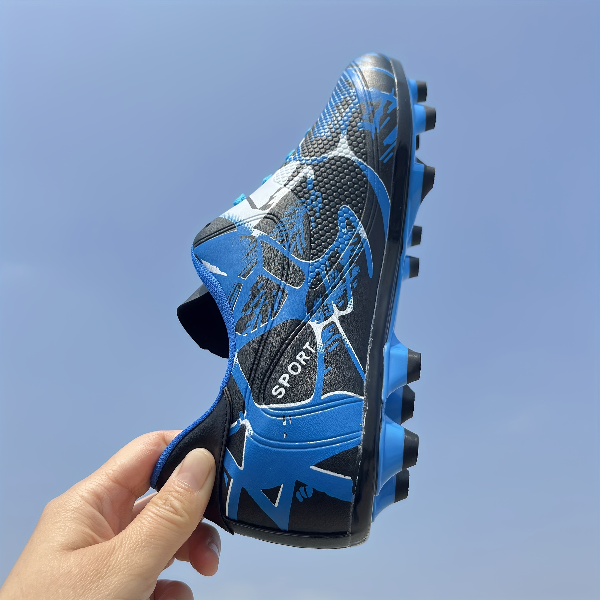 unisex non slip football cleat with spikes professional comfy outdoor breathable soccer for training competition details 10
