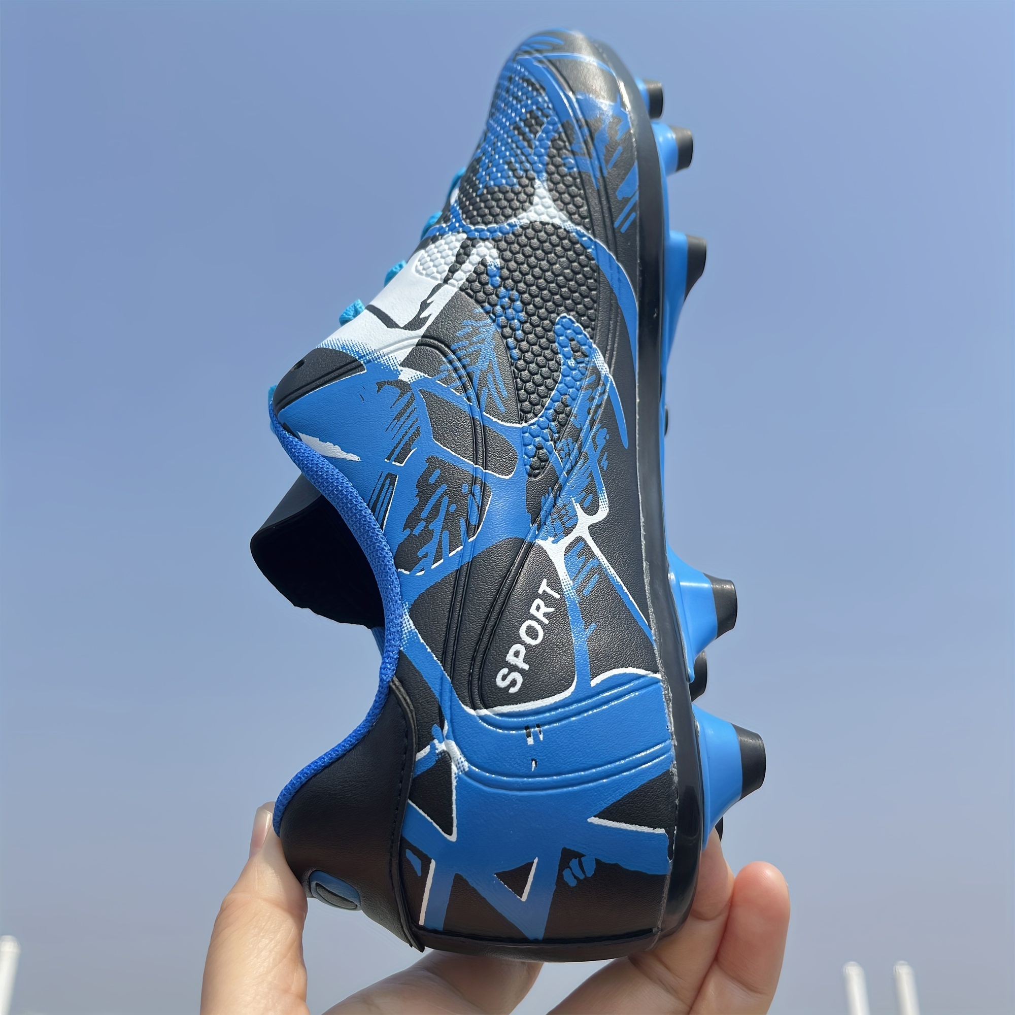 unisex non slip football cleat with spikes professional comfy outdoor breathable soccer for training competition details 13